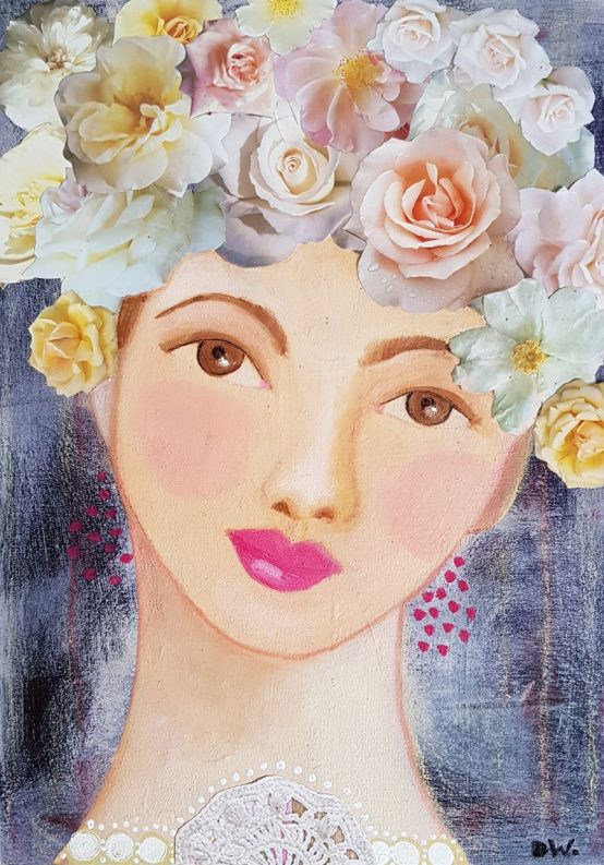 The Fairy #collage op hout