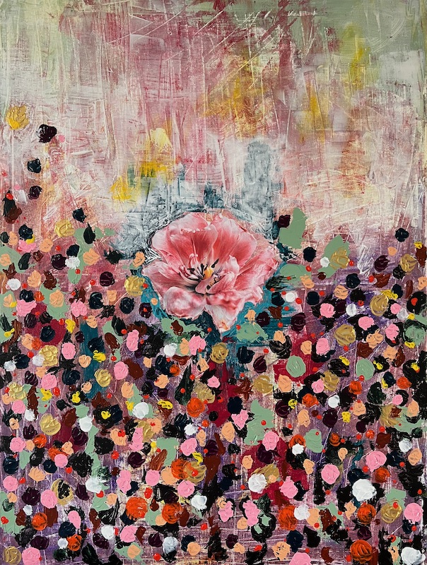 Magic Flower Mixedmedia Artwork
