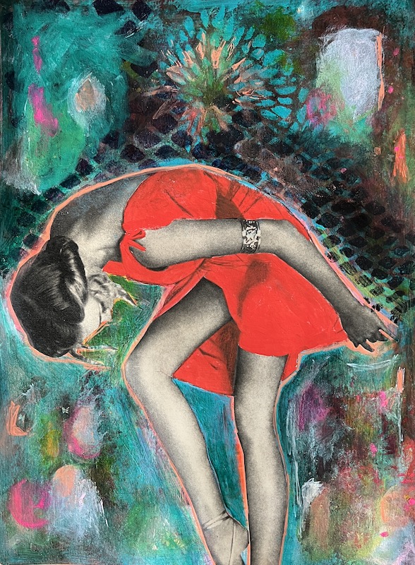 Artwork: Dancing in the Dark Mixed Media Artwork Acrylics Pencil on paper