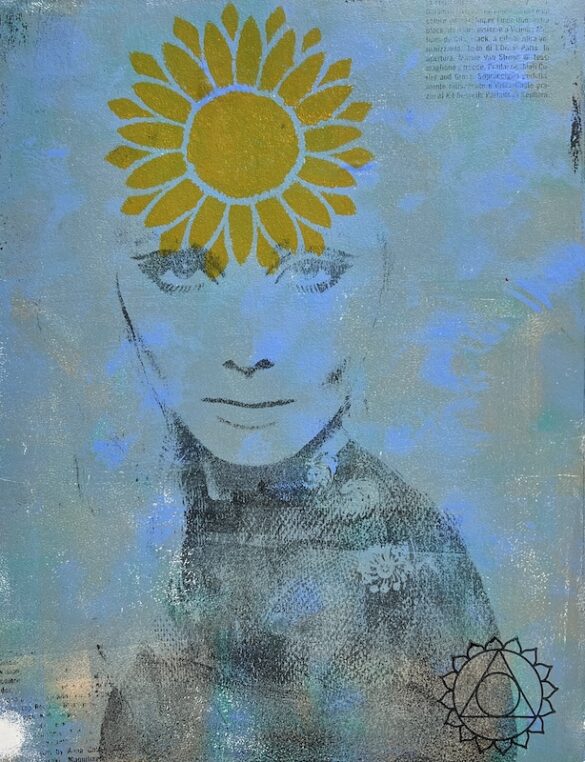 Feminine Flower Blue